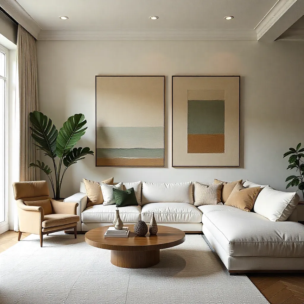 Art collection curation space